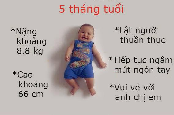 sự phát triển của trẻ, sự phát triển của trẻ qua từng tháng tuổi, mẹ chăm con, trẻ phát triển tốt, chăm em bé