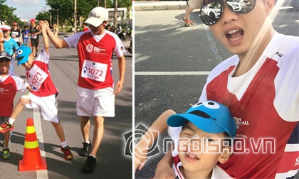 bé Subeo,Subeo đạp xe với bố,Hà Hồ,Cường Đô la