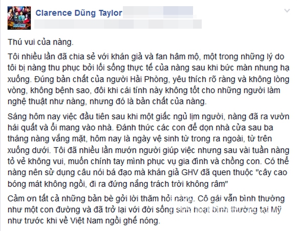 Thu Phương,Dũng Taylor,cuộc sống bình yên của Thu Phương,scandal của Thu Phương,cuộc sống tại Mỹ của Thu Phương,Thu Phương Giọng Hát Việt,sao Việt