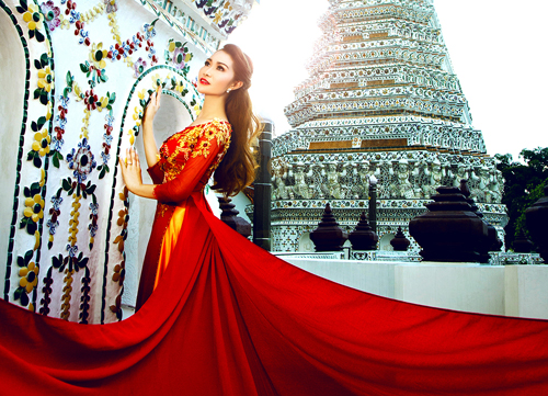 Xuân Nguyễn, Diễn viên Xuân Nguyễn, Áo dài Ngọc Long, Sao Việt