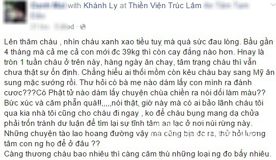 bạn gái Mạc Hồng Quân, Khánh Ly, Ly Kute, Ly Kute ốm yếu, Mạc Hồng Quân, bạn gái Mạc Hồng Quân lên chùa