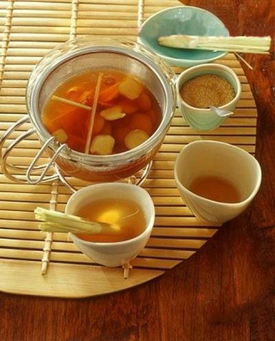 Cách pha trà gừng, Cách pha trà gừng thơm ngon, pha trà gừng, trà gừng