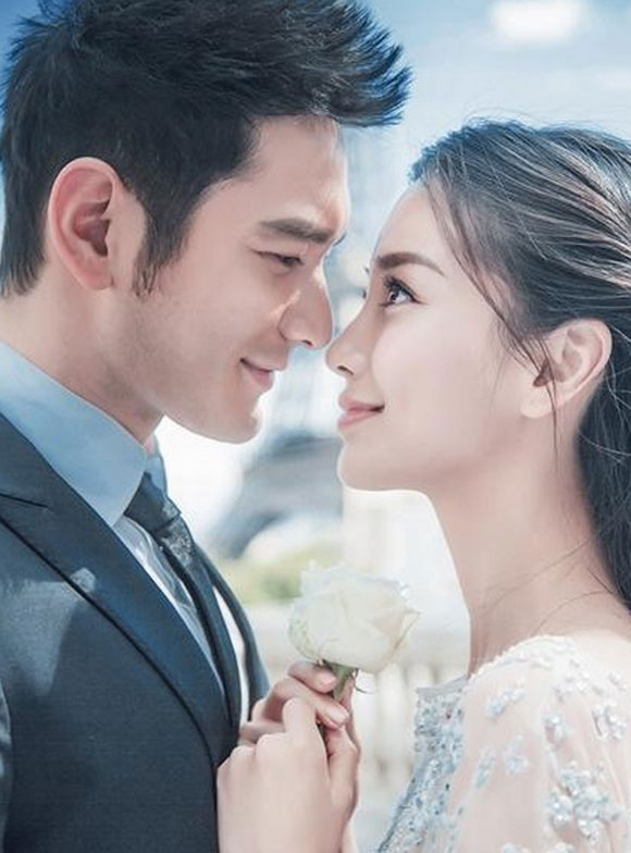 huỳnh hiểu minh,huỳnh hiểu minh và angela baby phát hành tem cưới,huỳnh hiểu bị chế nhạo,sao hoa ngữ