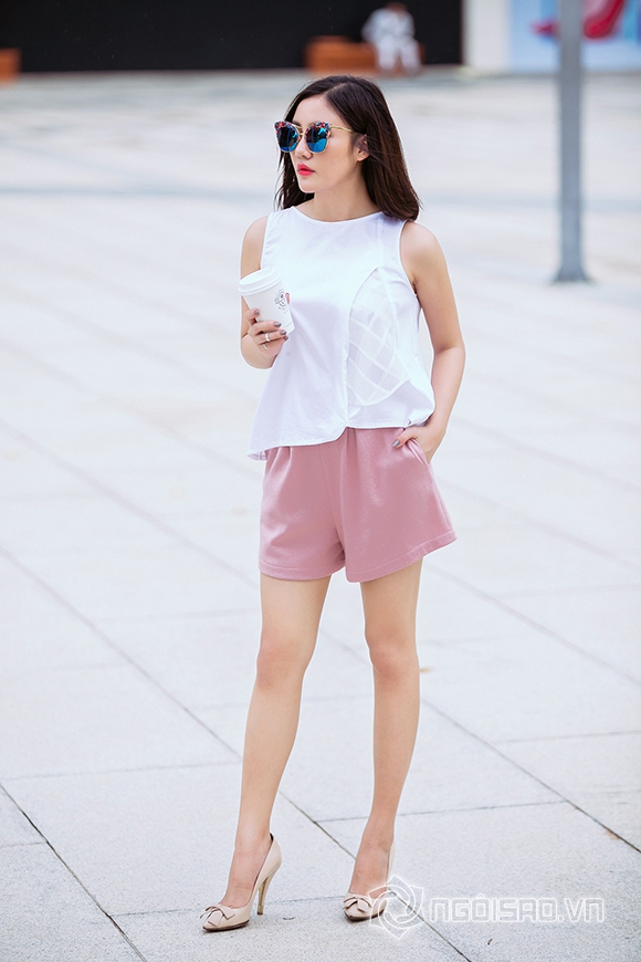 sao Việt, Văn Mai Hương, Văn Mai Hương khoe streetstyle nổi bật , Văn Mai Hương đẹp vạn người mê