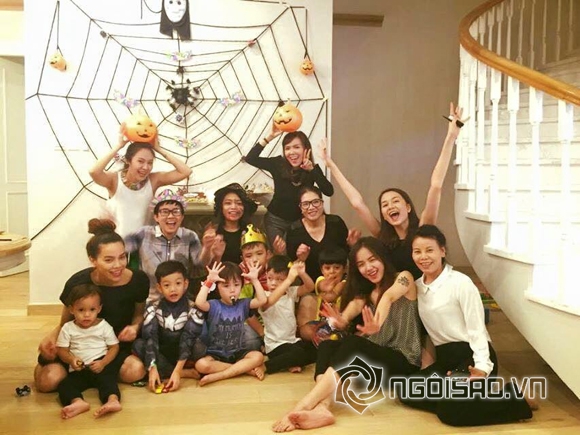 Hà Hồ,Hồ Ngọc Hà,Hà Hồ nhí nhảnh mở tiệc đón Halloween,Hà Hồ đón Halloween cùng con trai,Hà Hồ mở tiệc cùng con trai Subeo,con trai Hà Hồ,sao Việt