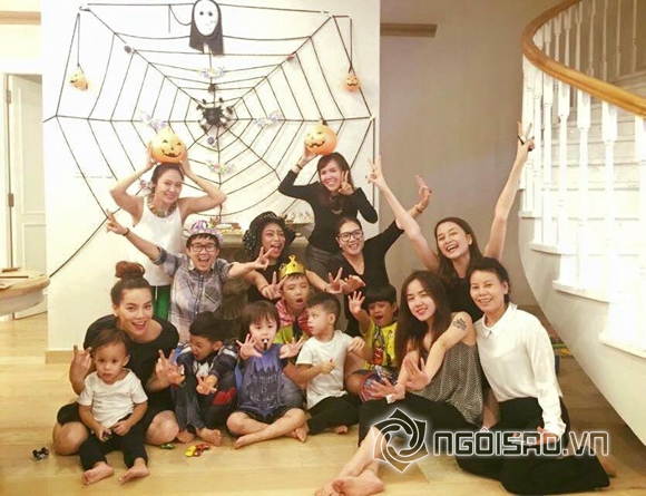 Hà Hồ,Hồ Ngọc Hà,Hà Hồ nhí nhảnh mở tiệc đón Halloween,Hà Hồ đón Halloween cùng con trai,Hà Hồ mở tiệc cùng con trai Subeo,con trai Hà Hồ,sao Việt
