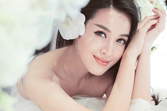 sao Việt, Tú Vi, diễn viên Tú Vi, Tú Vi - Văn Anh, Tú Vi đẹp tựa thiên thần khi làm cô dâu