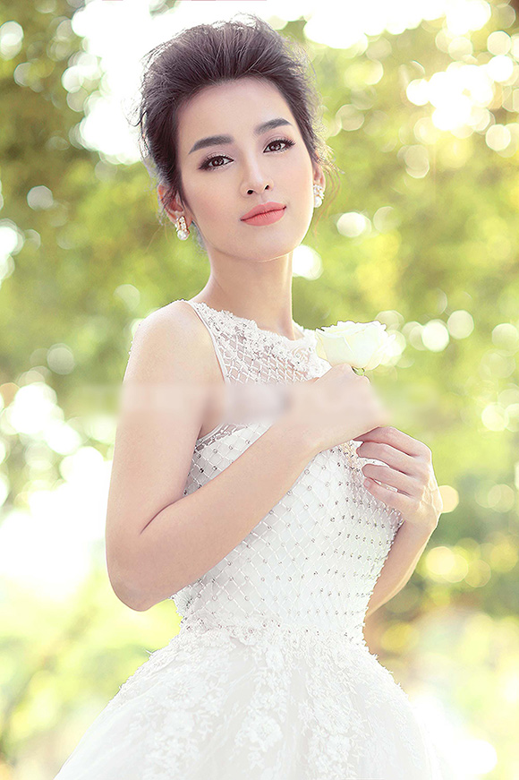 sao Việt, Tú Vi, diễn viên Tú Vi, Tú Vi - Văn Anh, Tú Vi đẹp tựa thiên thần khi làm cô dâu