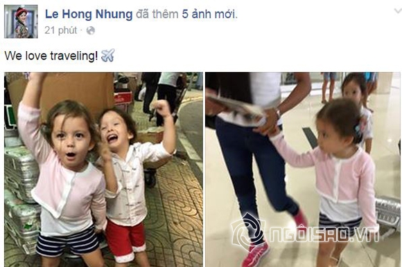 hai con Hồng Nhung, ca sĩ Hồng Nhung, Hồng Nhung đi du lịch, con Hồng Nhung, chồng Hồng Nhung, gia đình Hồng Nhung, sao việt