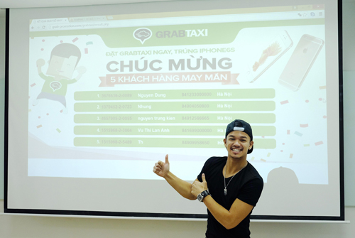 Trọng Hiếu Idol, Đặt GrabTaxi ngay - trúng iPhone 6S, Sao Việt, Ca sĩ Trọng Hiếu
