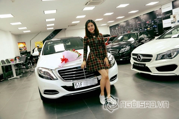 Vân Trang, Vân Trang tậu xe mới, Vân Trang mua xe mới, diễn viên Vân Trang, Vân Trang mua xế hộp, Mercedes S400, tin ngôi sao, sao Việt tậu xe mới