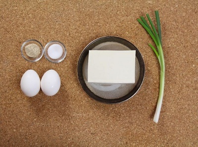  trứng chiên đậu phụ, trứng nhồi đậu, biến tấu với trứng chiên