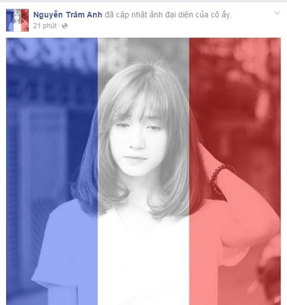 Đổi hình đại diện cầu nguyện cho nước Pháp, Sao Việt, Đặng Thu Thảo, Nam vương Tùng Ngô