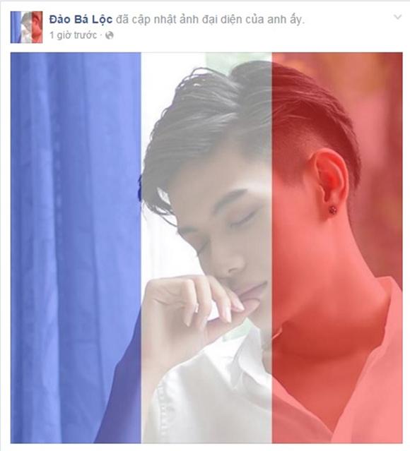 Đổi hình đại diện cầu nguyện cho nước Pháp, Sao Việt, Đặng Thu Thảo, Nam vương Tùng Ngô