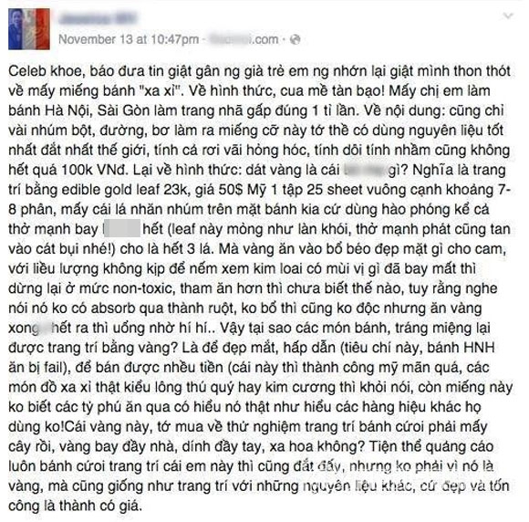 hà hồ,hà hồ khoe bánh dát vàng,hà hồ nghỉ dưỡng dubai,scandal của hà hồ,hà hồ và đại gia kim cương
