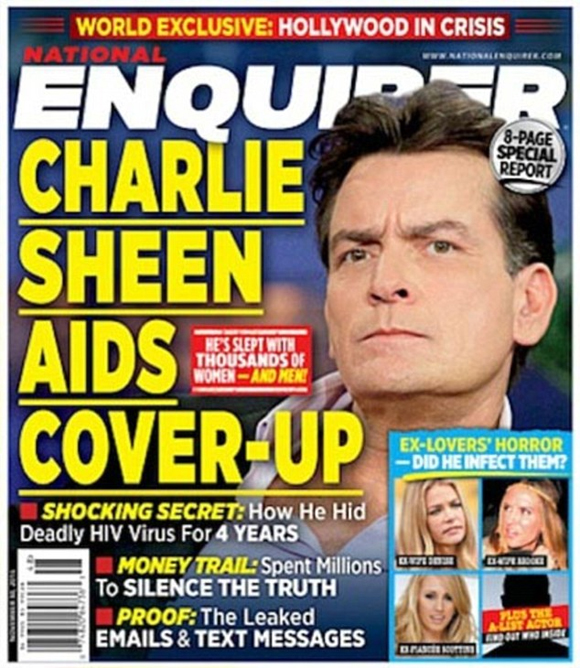 sao hạng A nhiễm HIV,Charlie Sheen,Charlie Sheen nhiễm HIV,Charlie Sheen làm chấn động Hollywood,Charlie Sheen giấu bệnh tình,sao Hollywood