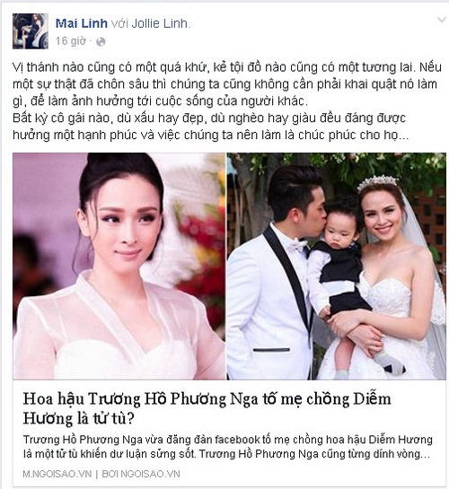 Mai Diệu Linh, Trương Hồ Phương Nga, Hoa hậu Diễm Hương, Sao Việt