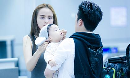 sao Việt, Hoa hậu Diễm Hương, con trai Hoa hậu Diễm Hương, bé Noah, con trai Diễm Hương diễn thời trang
