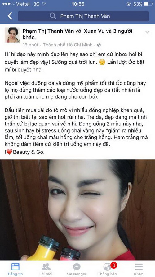 Ốc Thanh Vân, Beauty and Go, Sao Việt
