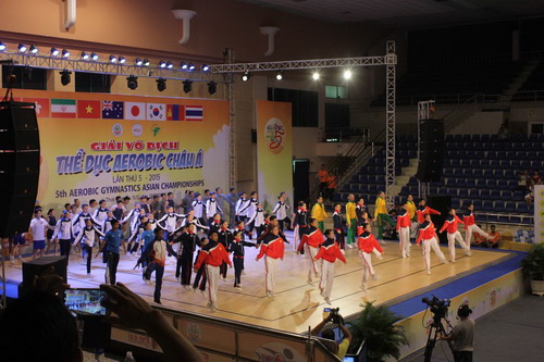 Vũ Thị Hương, Lâm Quang Nhật, Giải Vô địch Thể dục Aerobic Châu Á 2015