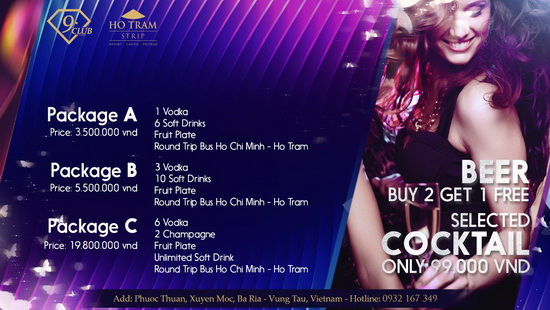 Club9, Hồ Tràm resort Casino Việt Nam, 