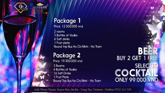 Club9, Hồ Tràm resort Casino Việt Nam, 