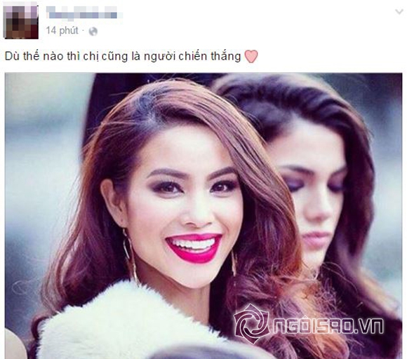 Phạm Hương, Phạm Hương trượt top 15, Miss Universe, sao Việt 