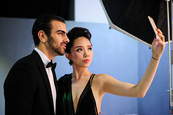 Tóc Tiên, Tóc Tiên tình cảm bên quán quân Next Top Mỹ 2015, quán quân cuối cùng Next Top Mỹ