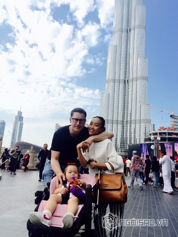 Đoan Trang, gia đình Đoan Trang du lịch Dubai, con gái Đoan Trang, sao Việt 