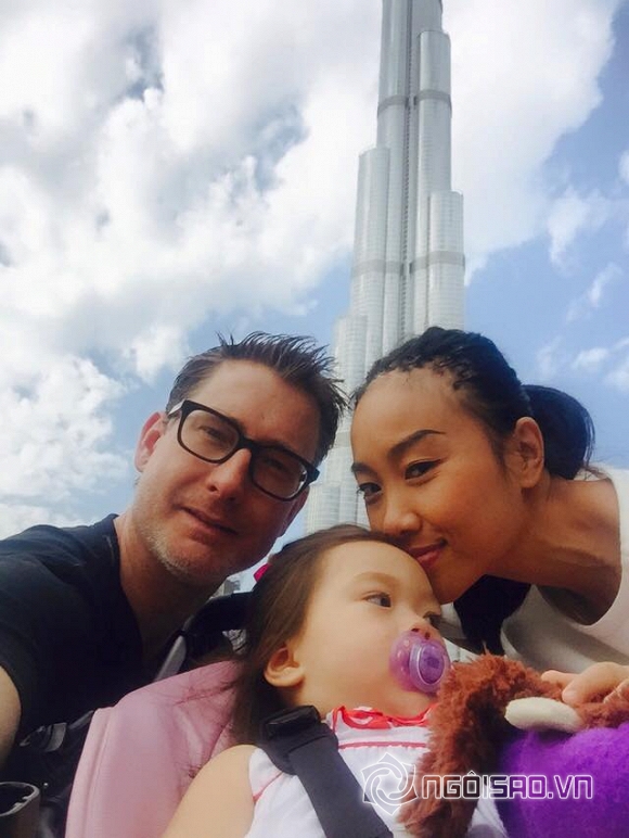 Đoan Trang, gia đình Đoan Trang du lịch Dubai, con gái Đoan Trang, sao Việt 