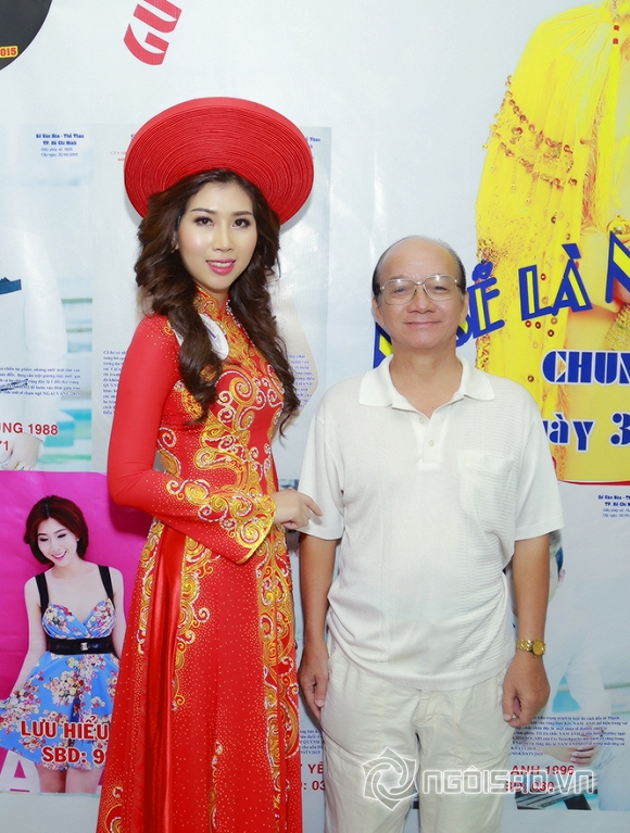 Thanh Mai nổi bật trong đêm chung kết cuộc thi Gương mặt sân khấu điện ảnh triển vọng 2015 0 người đẹp Thanh Mai, Lưu Hiểu Mai, sao Việt