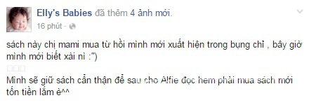 Cadie Mộc Trà, Elly Trần sinh con, con của Elly Trần