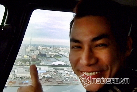 Ca sĩ Tokyo Vũ, Tokyo Vũ dạo quanh Nhật Bản bằng trực thăng, sao Việt