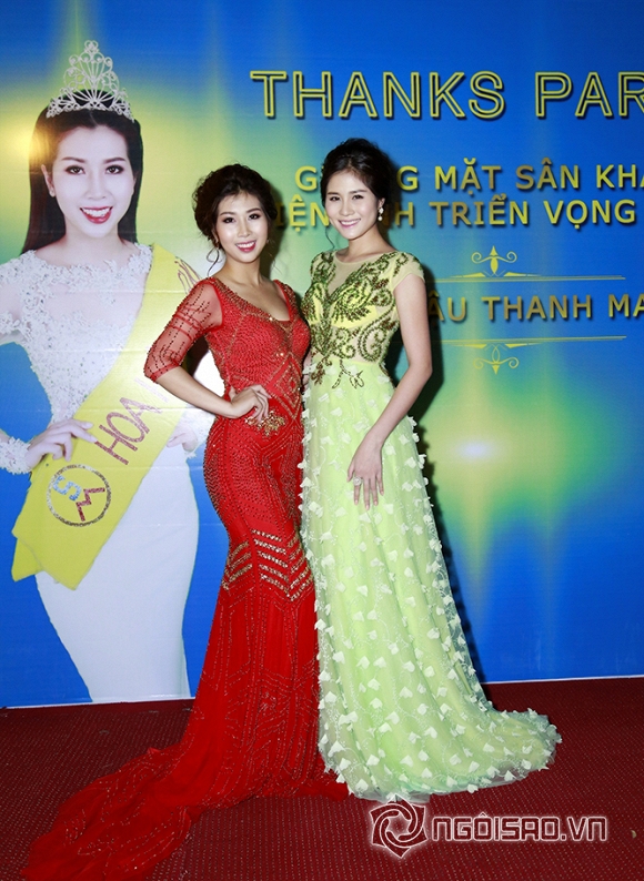 Hoa hậu Điện ảnh cuộc thi Gương mặt sân khấu điện ảnh triển vọng 2015 Thanh Mai đẹp rạng rỡ trong buổi tiệc tri ân  0 Hoa hậu Điện ảnh Thanh Mai, Lưu Hiểu Mai, người đẹp Thanh Mai