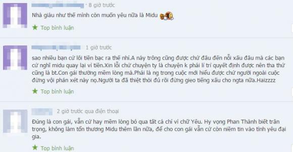 Midu, Midu và Phan Thành, Midu và Phan Thành quay lại, sao Việt 