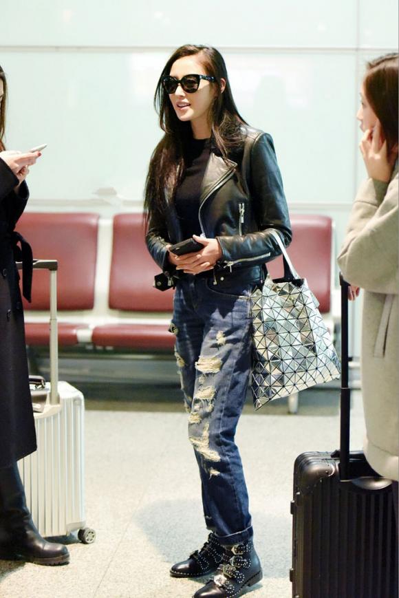 sao Thái tử phi thăng chức ký,Trương Thiên Ái,Trương Thiên Ái nổi loạn với jeans rách