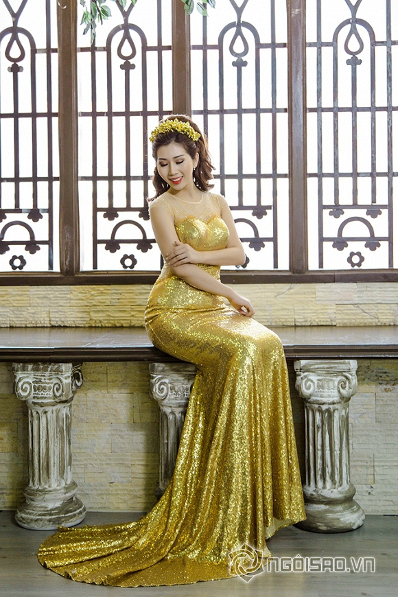 Hoa hậu Thanh Mai rạng rỡ như nữ hoàng bên cạnh NTK Ngọc Long 0 Hoa hậu Điện ảnh Thanh Mai, NTK Ngọc Long, sao Việt