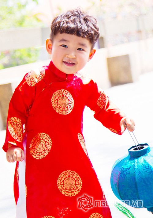 nhóc tì nhà sao Việt mặc áo dài, nhóc tì sao việt, sao việt