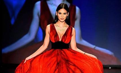 sao Philippines,Hoa hậu Hoàn vũ 2015,Pia Wurtzbach,Pia Wurtzbach diện váy trễ nải