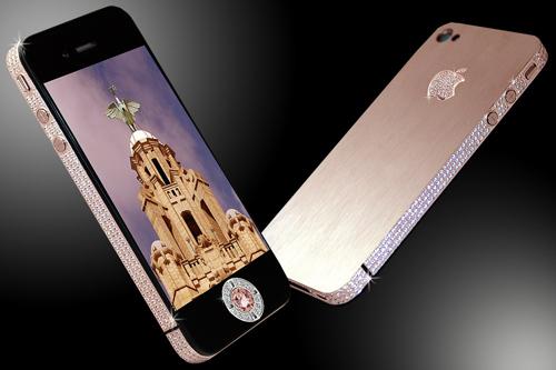 Điện thoại xa xỉ nhất thế giới, iPhone đính kim cương, iPhone 6 Kim cương hồng