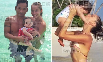 Lộ ảnh con của 'Mỹ nhân mặt dày nhất TVB' và tỷ phú sòng bài