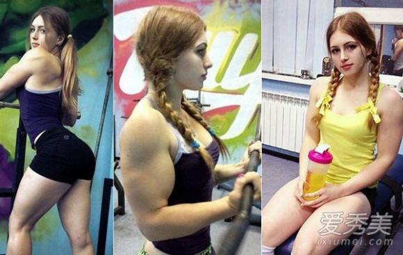mặt búp bê thân hình lực sĩ, cô gái mặt búp bê thân hình lực sĩ, cô gái thân hình lực sĩ