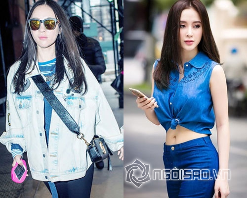 Angela Phương Trinh,Hoắc Tư Yến giống Angela Phương Trinh,bản sao Trung Quốc của Angela Phương Trinh