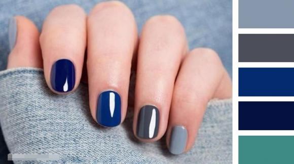 phối màu nail chuẩn theo bảng màu 9
