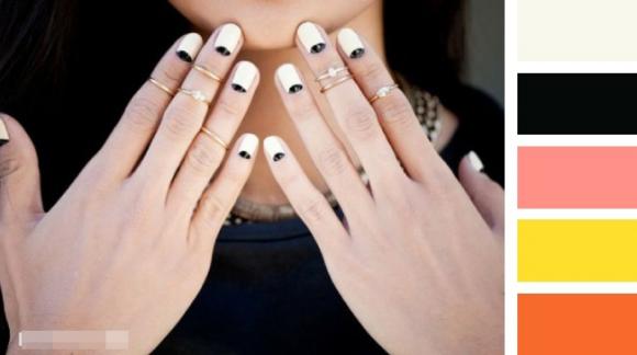 phối màu nail chuẩn theo bảng màu 7