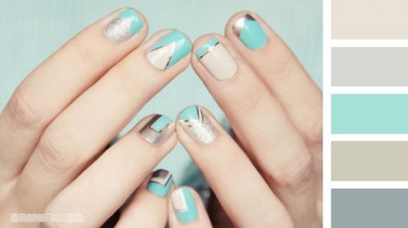 phối màu nail chuẩn theo bảng màu 8