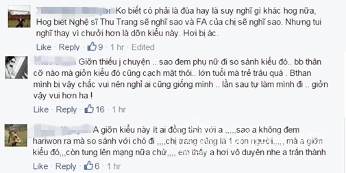 Trấn Thành, Trấn Thành dìm hàng Thu Trang, Trấn Thành bị ném đá