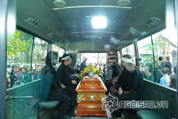 vợ con nhạc sĩ Lương Minh,vợ con nhạc sĩ Lương Minh khóc nức nở,linh cữu cố nhạc sĩ Lương Minh