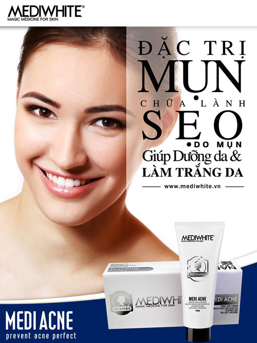 Mediwhite, Trị sạch mụn, Da trắng hồng
