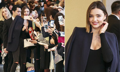 sao Hollywood,Miranda Kerr,sao Hollywood để tóc ngắn,Miranda Kerr trẻ trung